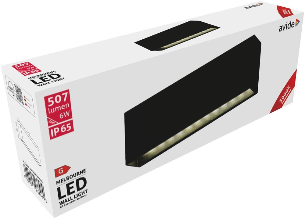 Avide Outdoor Wandleuchte Melbourne LED anthracite 6W WW IP65 - Avide