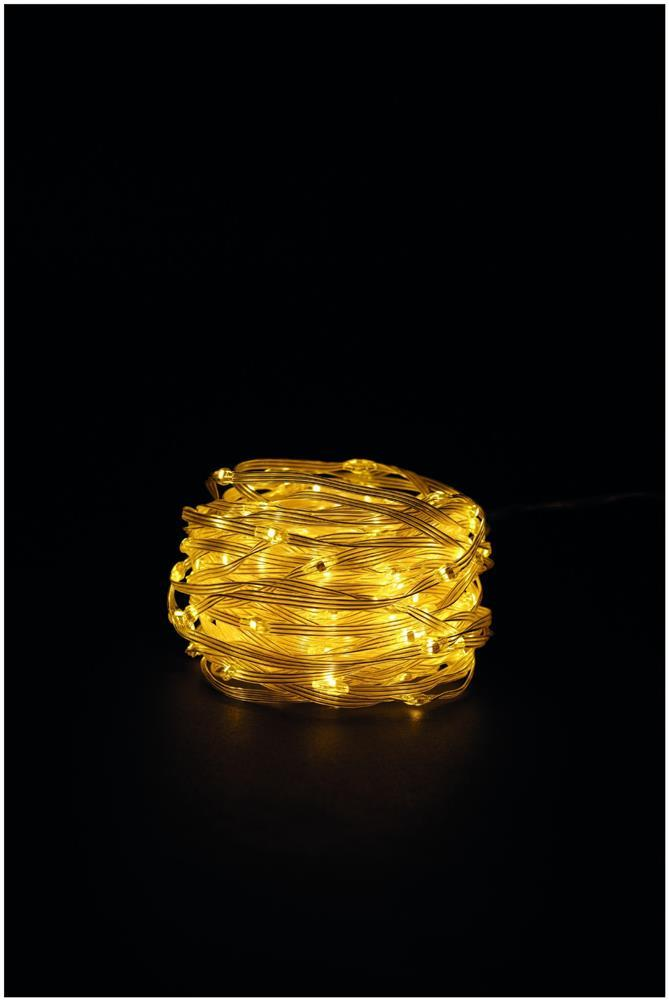 Entac Christmas IP44 200 PVC Coated Micro LED WW 20m - Entac