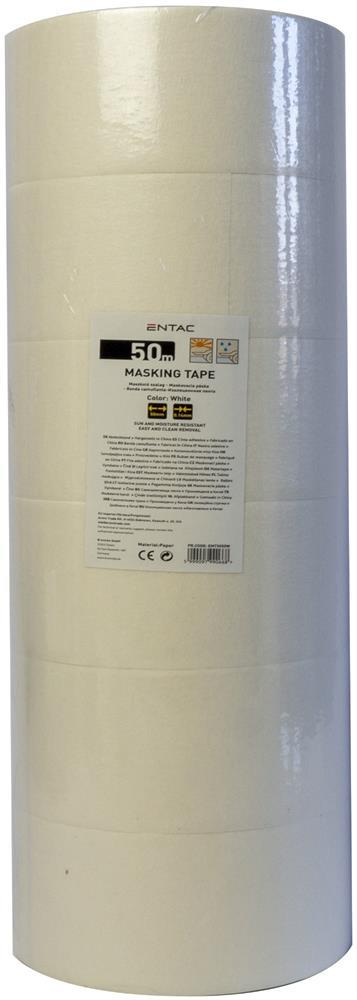 Entac Afplakband 0,14x30mm 50m Wit - Entac