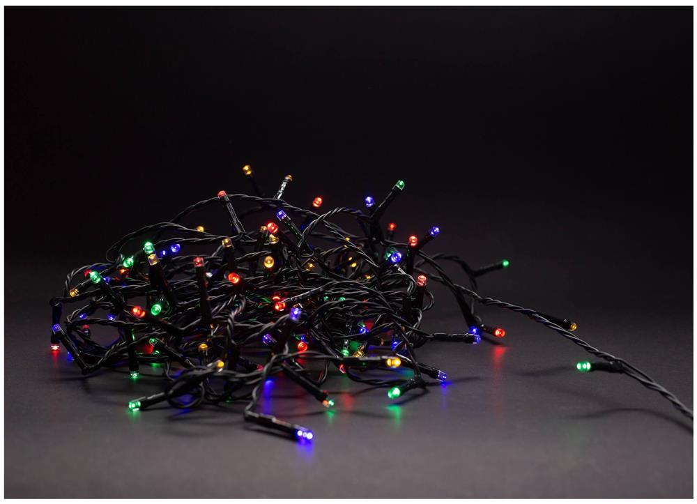 Entac Christmas IP44 120 LED guirlande lumineuse multicolore 9m avec télécommande - Entac