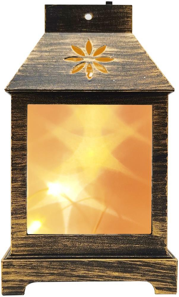 Entac LED Mini Lanterne en fil de cuivre Bronze 12cm - Entac