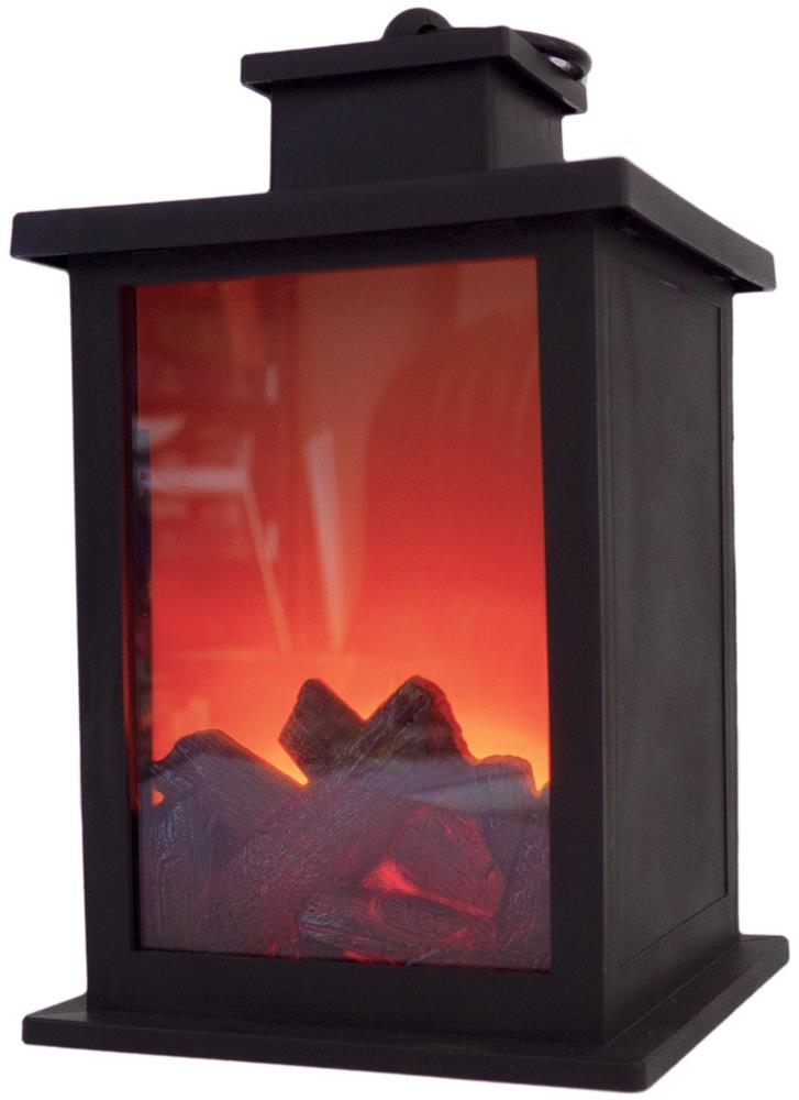 Entac LED Fireplace Lamp 17cm 3xAA sans piles - Entac