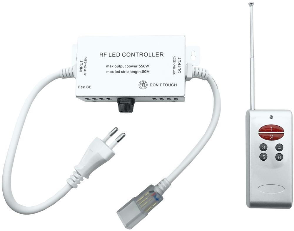 Avide LED Strip 220V RGB RF afstandsbediening en controller voor 50m LED-strip - Avide