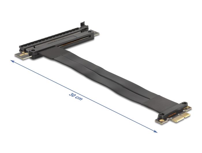Delock Carte Riser PCI Express 3.0 x1 Connecteur vers slot x16 avec câble 30 cm