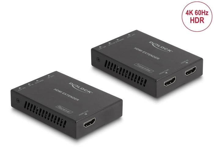 Delock HDMI Extender Set via Cat.6 Kabel 4K 60 Hz 50 m