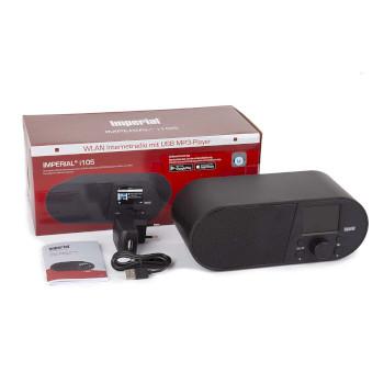 I105 Radio Internet Wi-Fi avec écran couleur 2,4 pouces, noir - Imperial