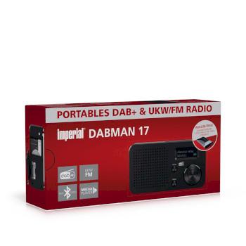 DABMAN 17 draagbare DAB+/FM-radio met Bluetooth zwart - Imperial