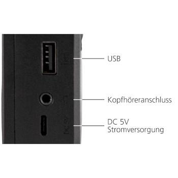 DABMAN 17 draagbare DAB+/FM-radio met Bluetooth zwart - Imperial