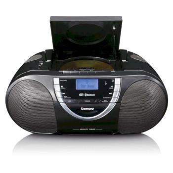 Draagbare DAB+ en FM-radio met CD-cassette en Bluetooth Zwart - Lenco