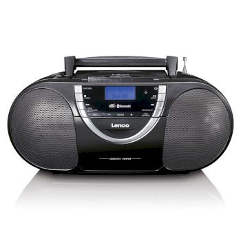 Draagbare DAB+ en FM-radio met CD-cassette en Bluetooth Zwart - Lenco