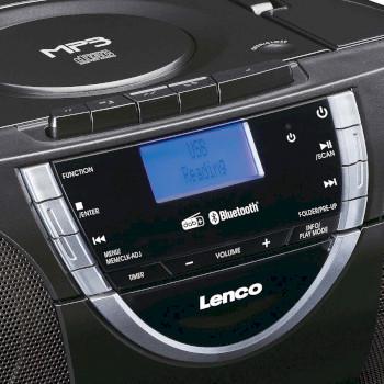 Draagbare DAB+ en FM-radio met CD-cassette en Bluetooth Zwart - Lenco