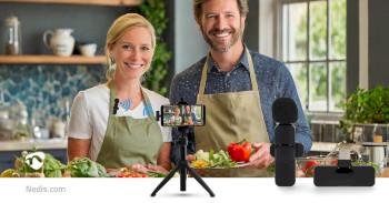 Microphone Utilisé pour : Ordinateur portable / Smartphone / Tablette Sans fil / - Nedis