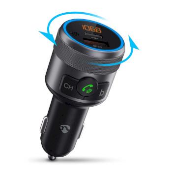FM-Audiotransmitter voor Auto Gefixeerd Handsfree bellen 1  - Nedis