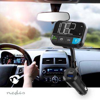 Émetteur FM audio pour voiture Col de cygne Appel mains libres 2  - Nedis