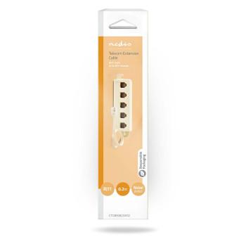 Telecomverlengkabel RJ11 Male 5x RJ11 (4/6) Female 0.20 m Kabel - Nedis