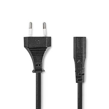 Stroomkabel Euro Male IEC-320-C1 Recht Recht Vernikkeld 2.00 m - Nedis