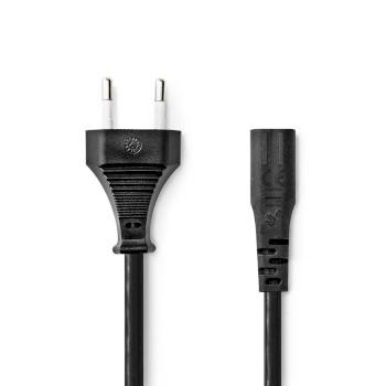 Stroomkabel Euro Male IEC-320-C1 Recht Recht Vernikkeld 2.00 m - Nedis