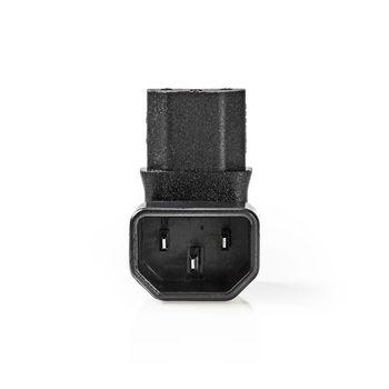 Verlengstekker IEC-320-C13 IEC-320-C14 90 Gehoekt Vernikkeld - Nedis
