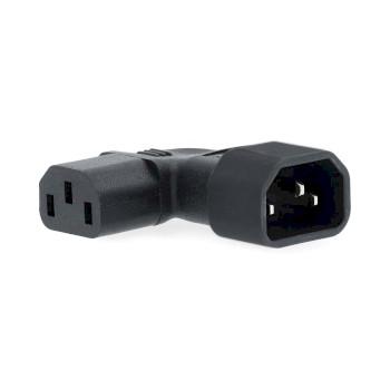 Verlengstekker IEC-320-C13 IEC-320-C14 Links Gehoekt Vernikkeld - Nedis