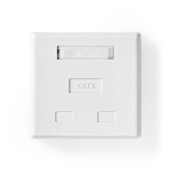 Netwerk Wanddoos Opbouw 2 poort(en) UTP CAT6 Recht Female Goud - Nedis