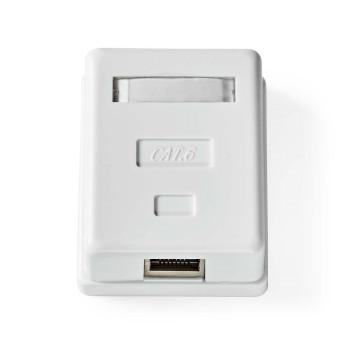 Boîte murale réseau En saillie 1 port(s) STP CAT6 Droit Femelle Or - Nedis