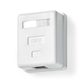 Boîte murale réseau En saillie 1 port(s) STP CAT6 Droit Femelle Or - Nedis