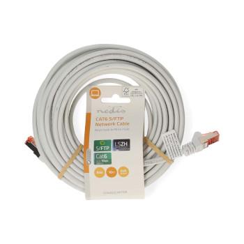 Câble réseau CAT6 RJ45 Male RJ45 Male S/FTP 10,0 m Rond LSZH - Nedis