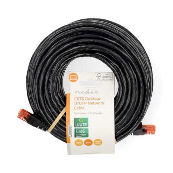 Câble réseau CAT6 RJ45 Mâle RJ45 Mâle U/UTP 20,0 m Extérieur - Nedis