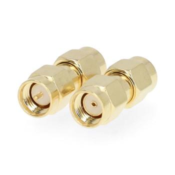 SMA-Adapter SMA Male Omgekeerde Polariteit SMA Male Verguld 50 Ohm - Nedis