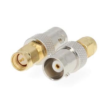 SMA-Adapter SMA Male BNC Female Verguld 50 Ohm Recht Koper - Nedis