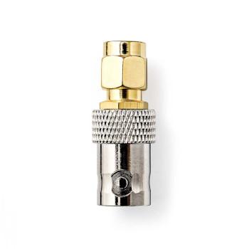 SMA-Adapter SMA Male BNC Female Verguld 50 Ohm Recht Koper - Nedis