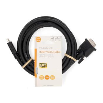 HDMI™ Kabel HDMI™ Connector DVI-D 24+1-Pins Male 1080p - Nedis