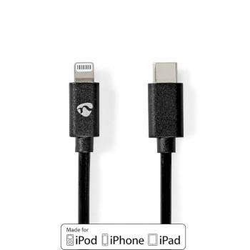 Lightning Kabel USB 2.0 Apple Lightning 8-Pins USB-C™ Male 480 - Nedis