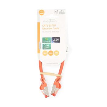 Câble réseau CAT6 RJ45 Male RJ45 Male S/FTP 0.25 m Rond LSZH - Nedis