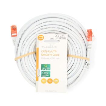 Câble réseau CAT6 RJ45 Mâle RJ45 Mâle U/UTP 15,0 m Rond PVC - Nedis