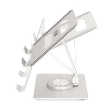 Tablet Standaard Standaard Draai- en Kantelbaar Zilver - Nedis