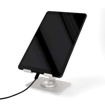 Tablet Standaard Standaard Draai- en Kantelbaar Zilver - Nedis
