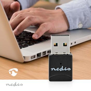 Netwerk-Dongel Wi-Fi AC600 2.4/5 GHz (Dual Band) USB2.0 - Nedis