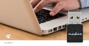 Netwerk-Dongel Wi-Fi AC600 2.4/5 GHz (Dual Band) USB2.0 - Nedis