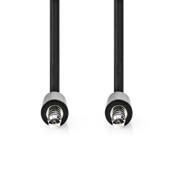 Câble audio stéréo 3,5 mm Mâle 3,5 mm Mâle Nickelé 1,00 m Rond - Nedis