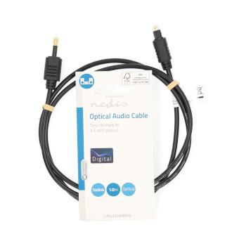 Câble audio optique TosLink Mâle Mini-Toslink 1,00 m Rond PVC - Nedis