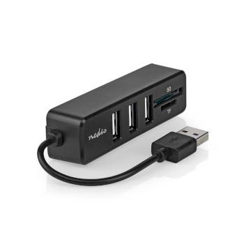 Hub USB 1x USB-A 3x USB A Femelle 5 ports USB 2.0 USB - Nedis