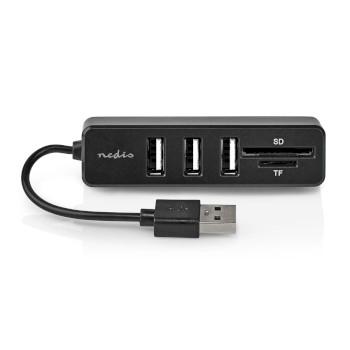 Hub USB 1x USB-A 3x USB A Femelle 5 ports USB 2.0 USB - Nedis
