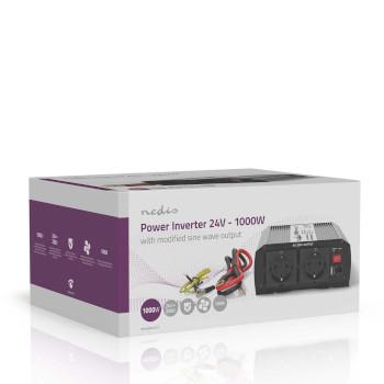 Convertisseur Onde Sinusoïdale Modifiée Tension d'entrée : 24 V DC Appareil - Nedis