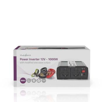 Convertisseur Onde Sinusoïdale Modifiée Tension d'entrée : 12 V DC Appareil - Nedis