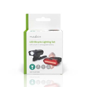 Fietslamp Batterij Gevoed 5 V DC 3 W Incl. batterij(en) - Nedis