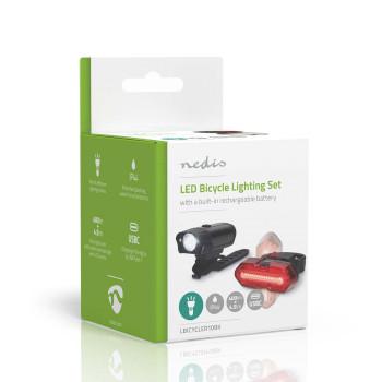 Fietslamp Batterij Gevoed 5 V DC 3 W Incl. batterij(en) - Nedis