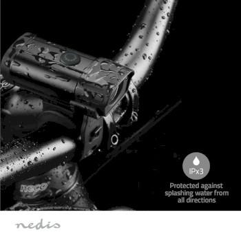 Fietslamp Batterij Gevoed 5 V DC 3 W Incl. batterij(en) - Nedis