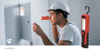 Lampe de travail 4 W Alimentée par batterie 5 V DC N/A Rechargeable Durée d'éclairage : - Nedis