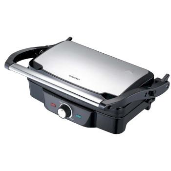 Panini / Grille de contact 1600W Noir / Boîtier supérieur en acier inoxydable - MELISSA